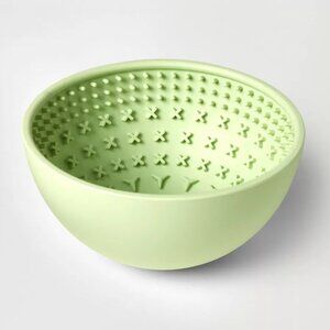 BOOTS & BARKLEY Green Lick Mat Slow Feed Soother Wobble Dog Bowl - 4 Cups NEW